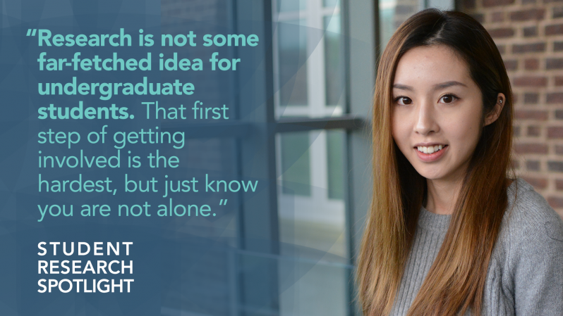 Dixin Xie - "Research is not some far-fetched idea for undergraduates students. That first step of getting involved is the hardest, but just know you are not alone." Student Research Spotlight