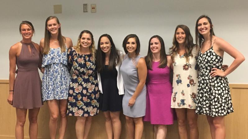 Dietetic interns celebration completion of their program requirements