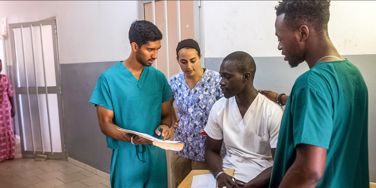 Global Health Minor students participating in a fieldwork experience in Senegal