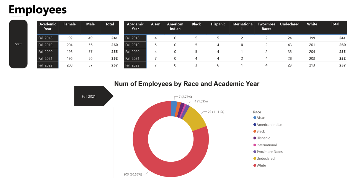 =HHD Employee Demographics: Staff (fall 2021)