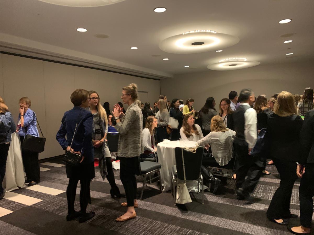 =Penn State Nutritional Sciences alumni at reception at FCNE 2019